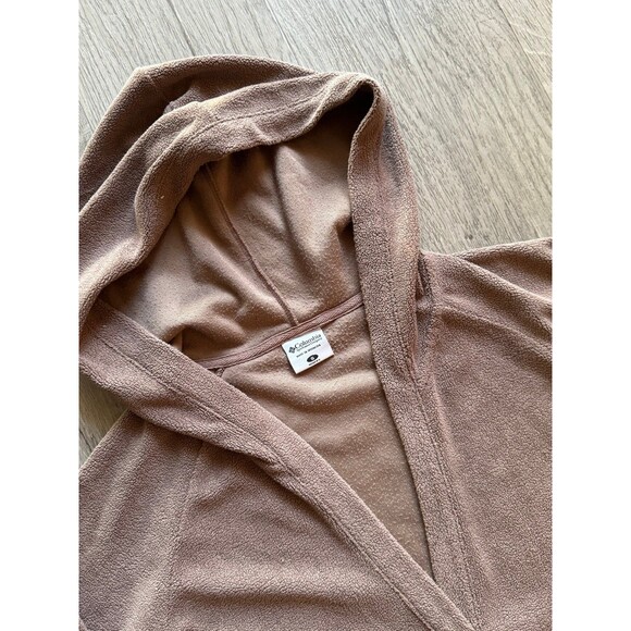 Columbia Fleece Pullover Hoodie Sweater Women’s Size Small Brown - Picture 2 of 3